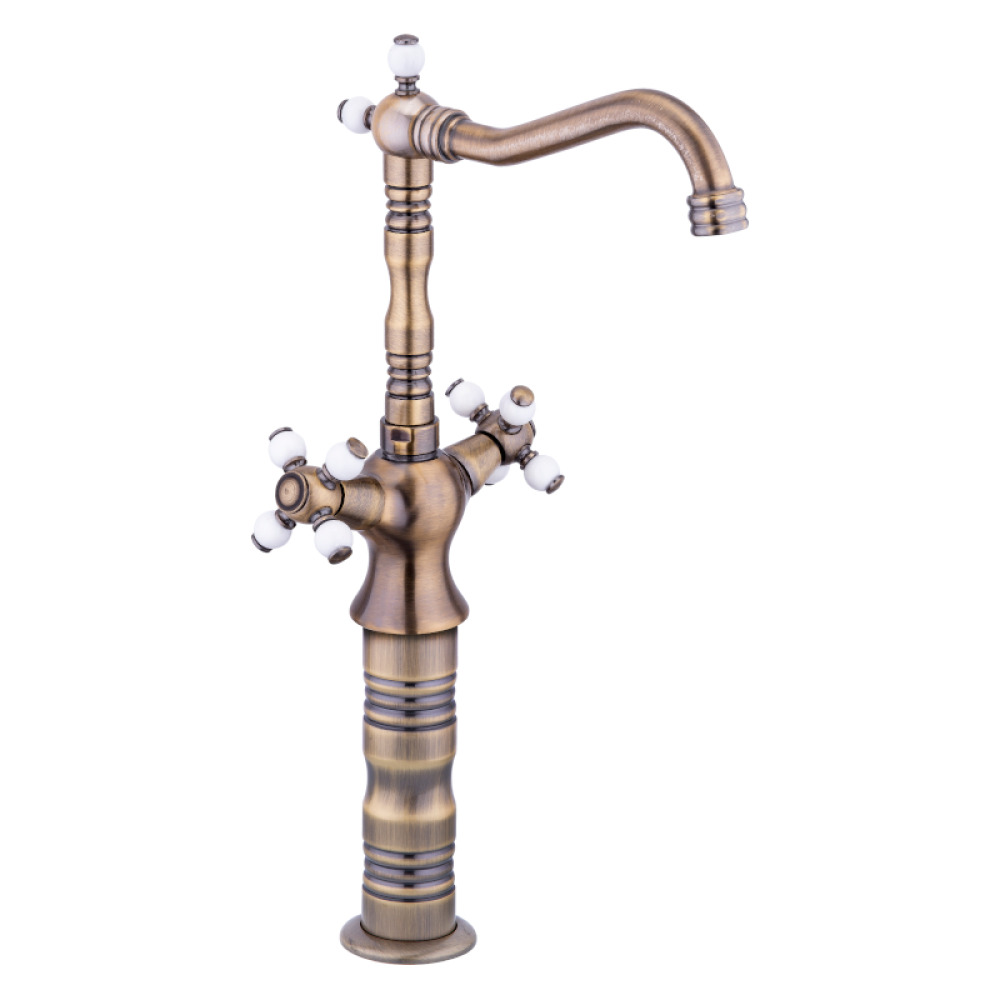 LPD Antik Taşlı Tombul Se Çanak Lavabo Bataryası